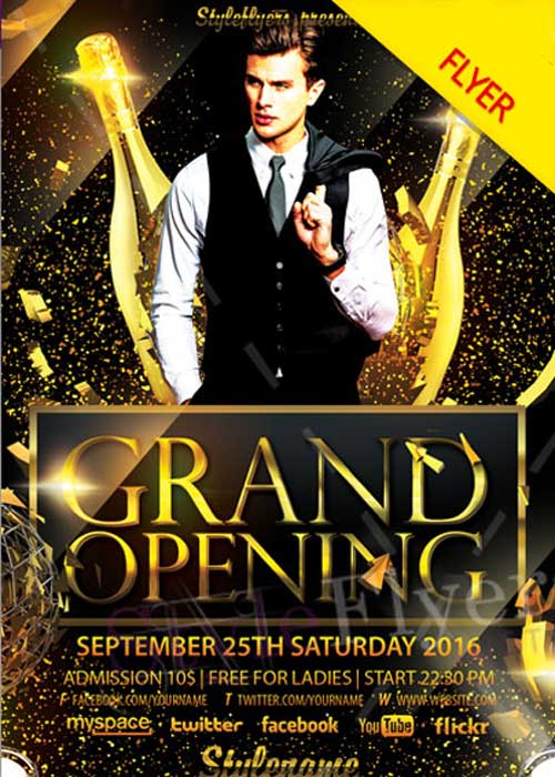 Grand Opening PSD V3 Flyer Template