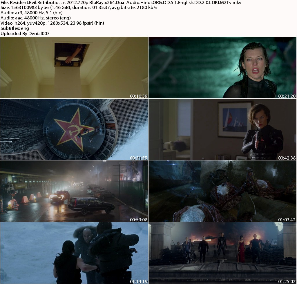 Resident Evil: Retribution (2012) [Dvdrip] Audio Latino