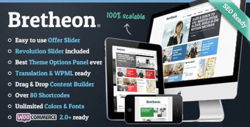 Nulled Bretheon v2.4 - Themeforest Premium WordPress Theme product photo