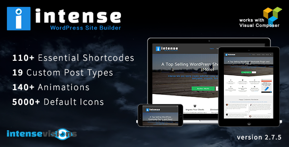 Intense v2.8.0 - Shortcodes and Site Builder for WordPress