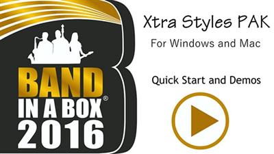 PG MUSIC - Xtra Styles Pack vol.1 for Band in a Box 2016 WiN 170731