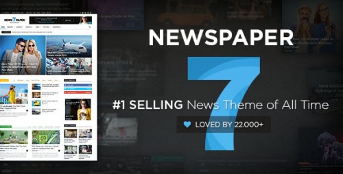 [NULLED] Newspaper v7.4 - WordPress News Theme product graphic