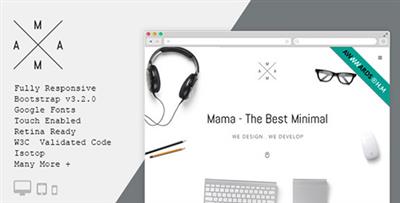 ThemeForest - Mama v2.0.0 - Minimal Responsive Portfolio HTML5 Template - 10131213