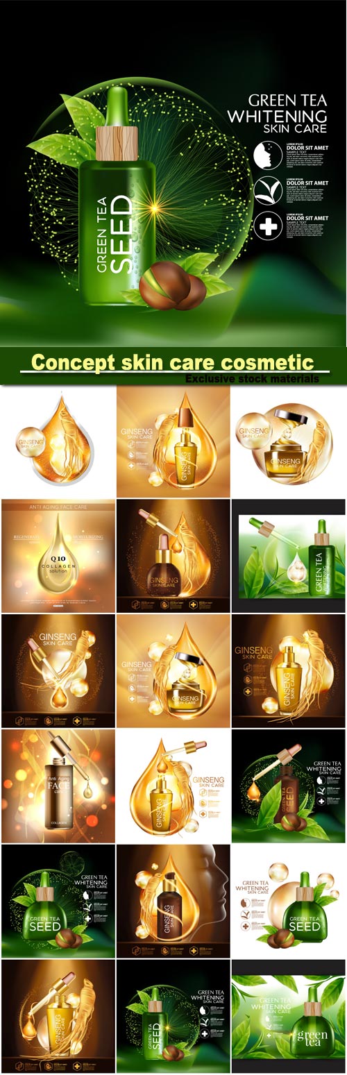 Background concept skin care cosmetic