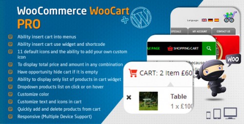 Nulled WooCommerce Cart - WooCart Pro v2.3.0 - WordPress Plugin  