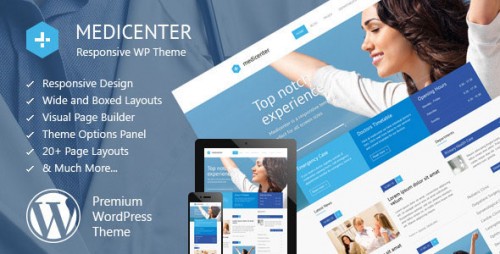 Nulled MediCenter v8.3 - Responsive Medical WordPress Theme product logo