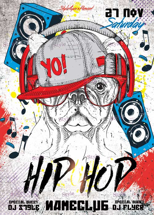 Hip-Hop V6 PSD Flyer Template