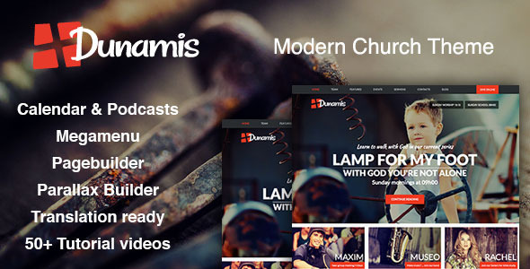 Dunamis - Modern Church theme - Wordpress