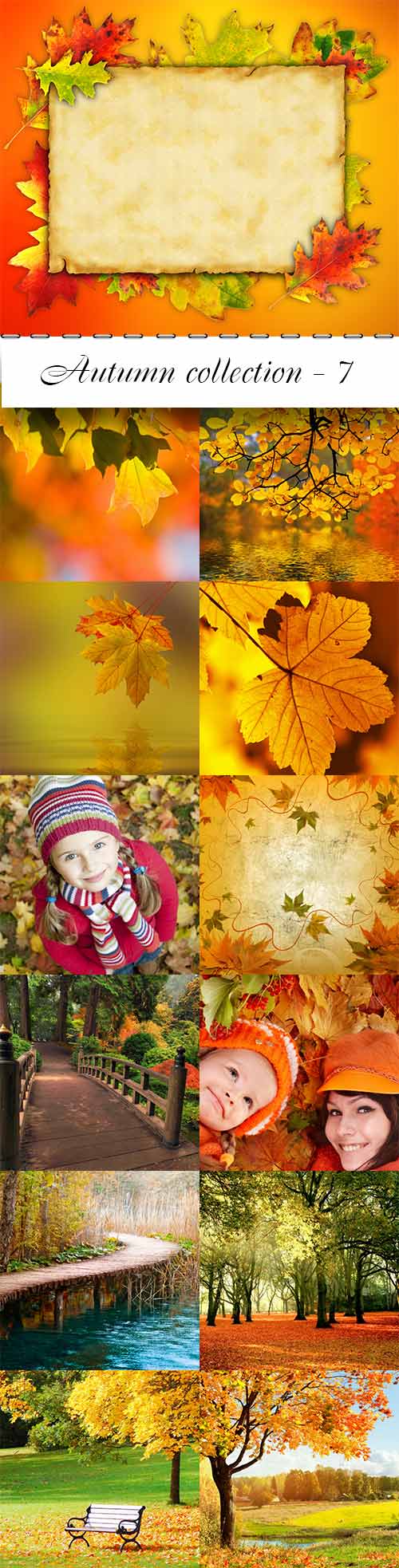 Autumn collection raster graphics - 7