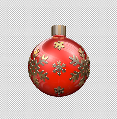 Red Christmas ball 360 Animation
