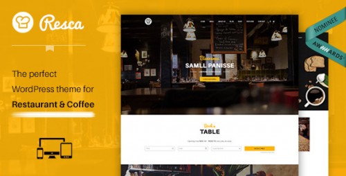 Download Nulled Resca v2.0.8 - WordPress Restaurant Theme product pic