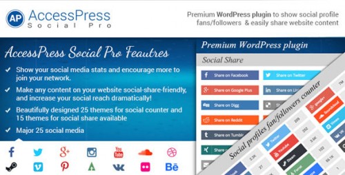 [GET] Nulled AccessPress Social Pro v1.3.1 - WordPress Plugin  