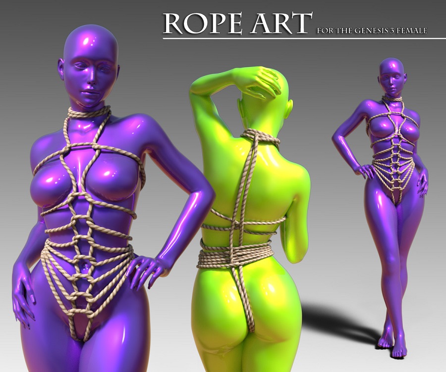 Rope Art Outfit for G3F