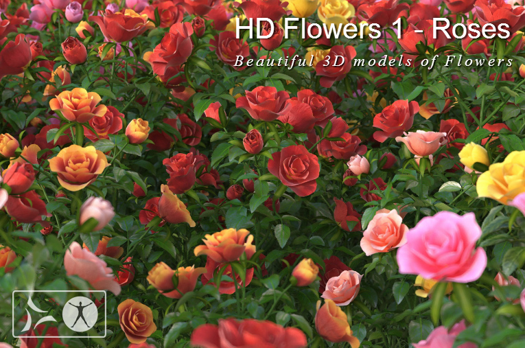 HD Flowers 1 Roses for Poser
