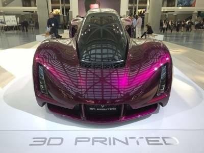 В Лос-Анджелесе представили суперкар распечатанный на 3D принтере