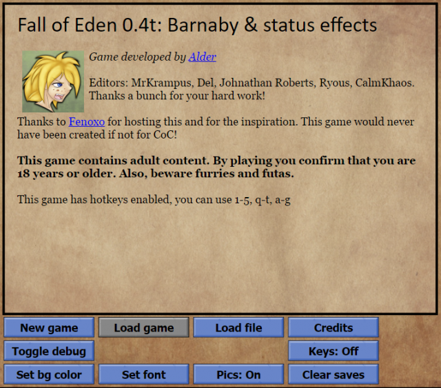 Alder Fall of Eden Version 0.4t