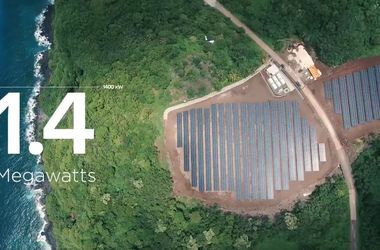 Tesla перевела целый остров в Тихом океане на солнечные батареи (видео)