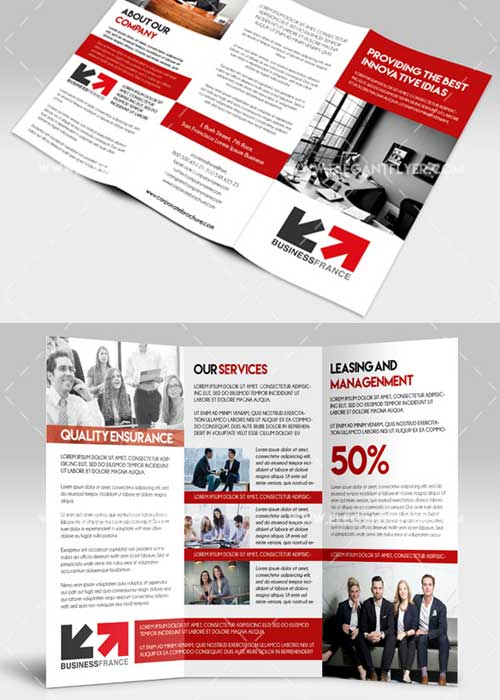 Corporate Premium Tri-Fold PSD V9 Brochure Template