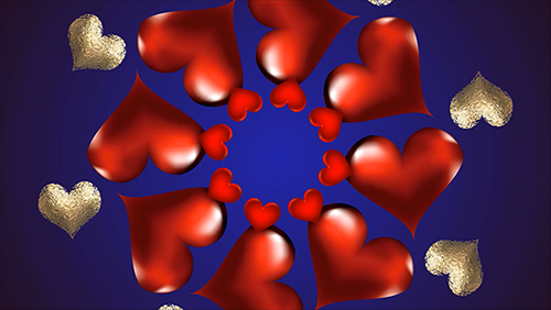 Heart kaleidoscope
