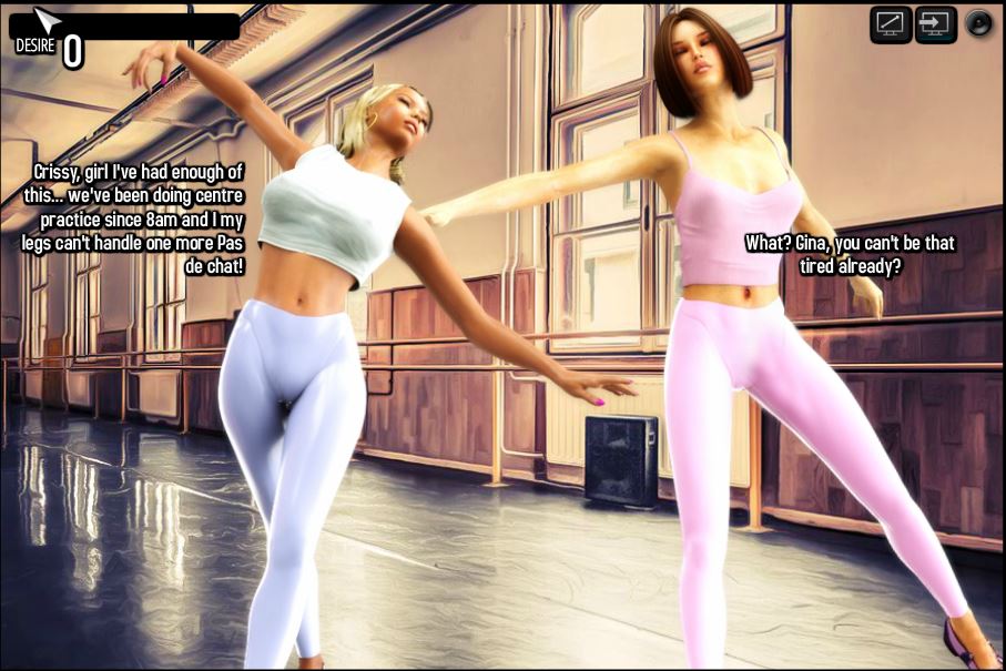 Prima Ballerinan and Naughty Girls Sim by Lesson Of Passion COMIC