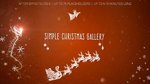 Simple Christmas Gallery - Project for After Effects (Videohive)