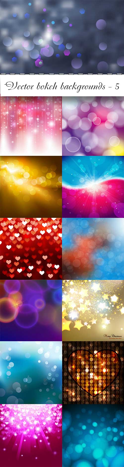 Vector bokeh colorful backgrounds - 5