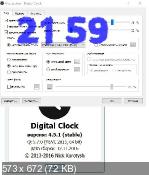 Digital Clock 4.5.1 - цифровые часы на рабочий стол