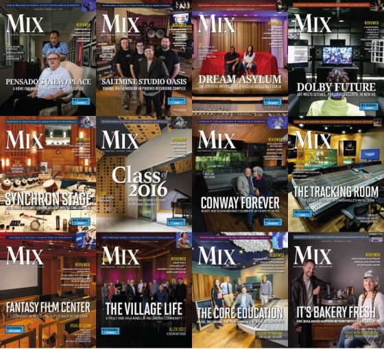 Mix Magazine - 2016 Full Year Issues Collection