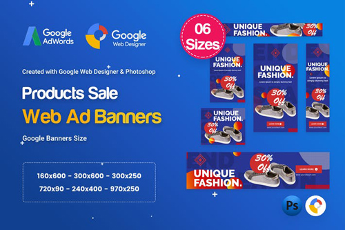 Product Sale Banners HTML5 D51 Ad - GWD & PSD - F2L6MZ
