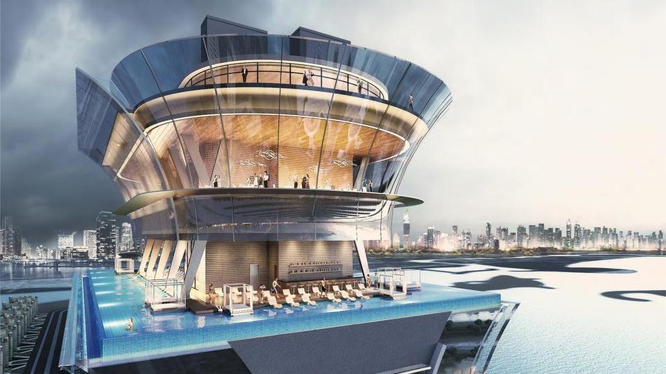 Самый возвышенный в мире бассейн строится в Дубае