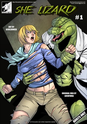 Locofuria - She Lizard (Spider-Man XXX comic)