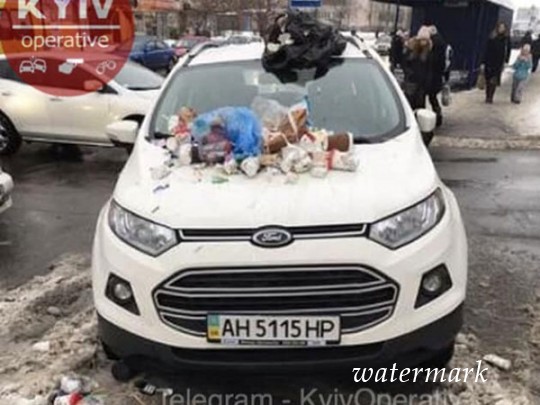 В Киеве показательно проучили беспардонного «героя парковки»(фото)