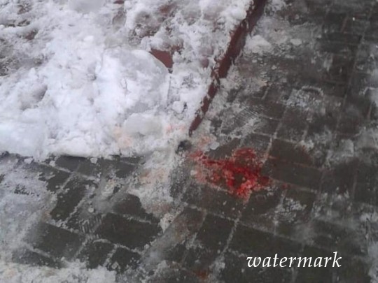 В Конотопе упавшая с кровли ледяная глыба бедственно травмировала несколько людей(фото)