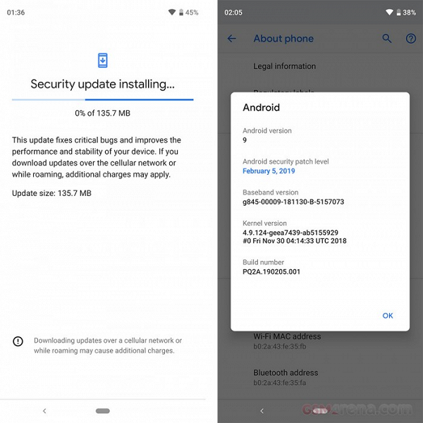 Все смартфоны Google Pixel получили февральскую заплатку системы безопасности Android