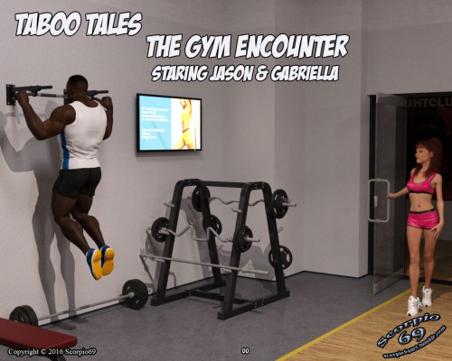 Awesome interracial comic The Gym Encounter by Scorpio69 2016